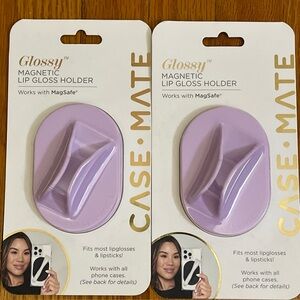 Case mate glossy magnetic lip gloss holder lot of 2